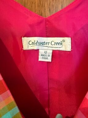 Coldwater Creek Bright Pink Lined Dress